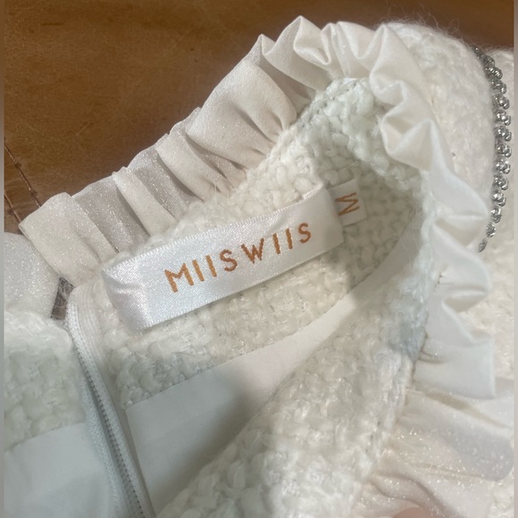 LUXE TWEED Long Sleeve RHINESTONE Dress - Picture 5 of 9